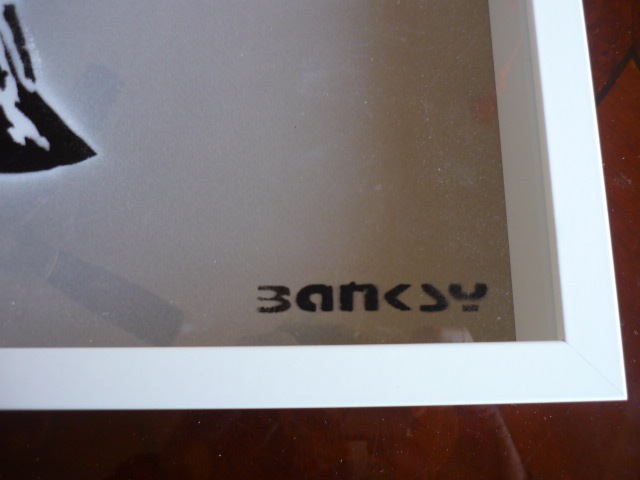  free shipping * Bank si-Banksy*Shadow Box 3d* genuine work guarantee *The Walled Off Hotel box type stencil art * Bank si- produce hotel 8/10