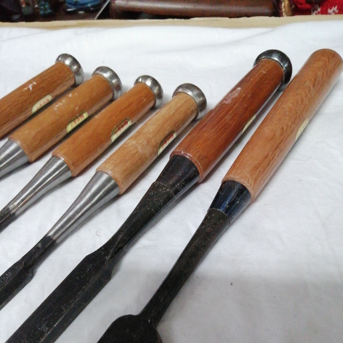 未使用品 計6本 越後三条 鑿鍛冶 二治弘 SANJO MARUKEN 叩鑿 未使用品 計6本 越後三条 鑿鍛冶 二治弘 SANJO MARUKEN 叩鑿