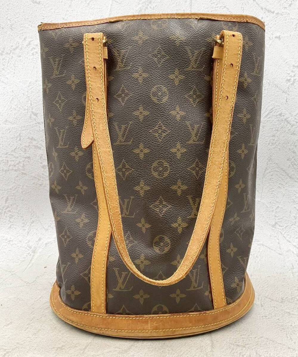 ◇バッグ◆LOUIS VUITTON ルイヴィトン モノグラム バケットGM M42236 バケツ型 ハンドバッグ トートバッグ ブラウン レディース_画像1