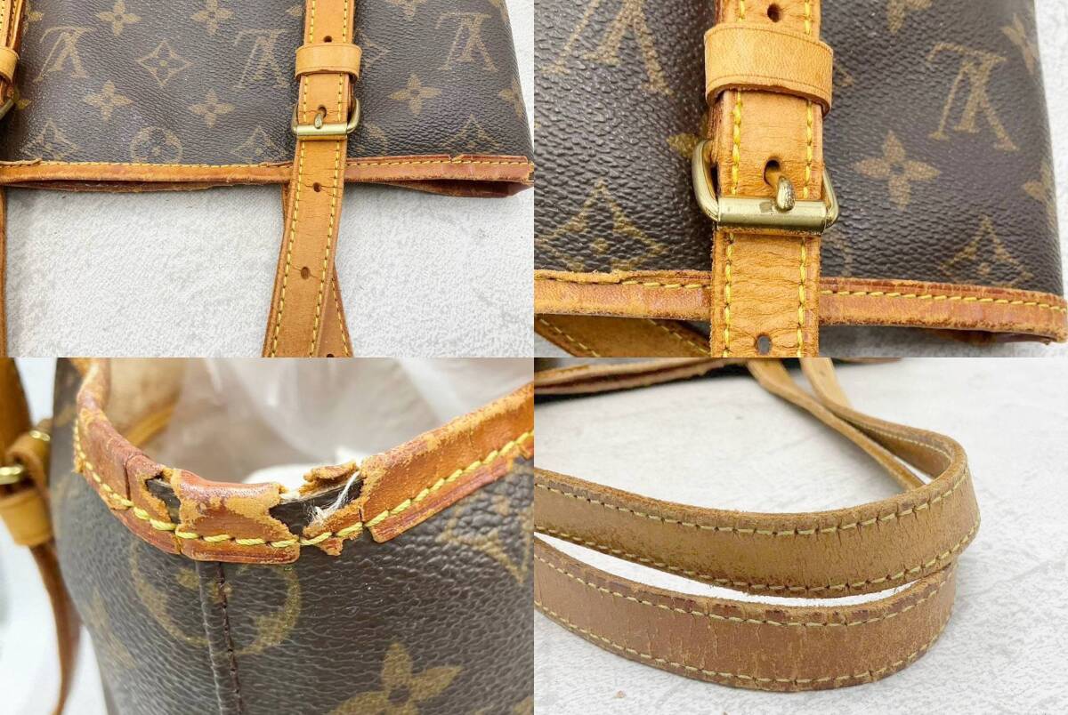 ◇バッグ◆LOUIS VUITTON ルイヴィトン モノグラム バケットGM M42236 バケツ型 ハンドバッグ トートバッグ ブラウン レディース_画像10