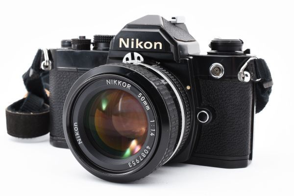【実用品】Nikon ニコン FM フィルム一眼カメラ / Ai NIKKOR 50mm 1:1.4 MFレンズ #375_画像2