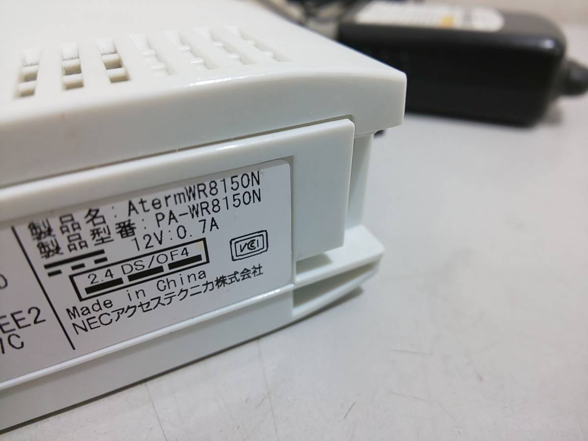 56264★NEC Wi-Fiルーター PA-WR815ON 通電品の画像5