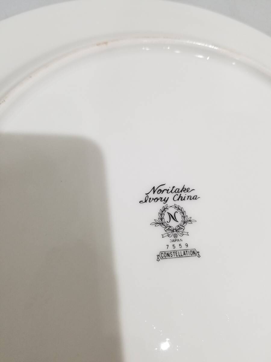 ■【56649】中古激安骨董★Noritake　ノリタケ　IVORY　CHINA　CONSTELLATION　7559　ビンテージ品　プレート　5客　金彩■_画像3