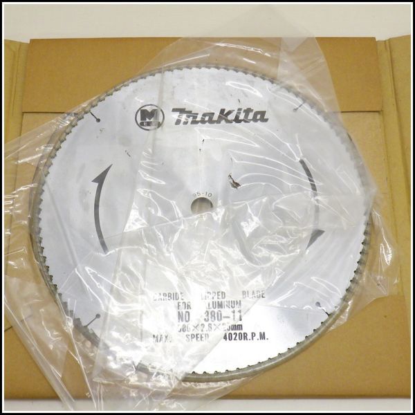 上A-15◆Makita マキタ チップソー 木工・アルミサッシ用 380-11 380mm×25mm_画像1