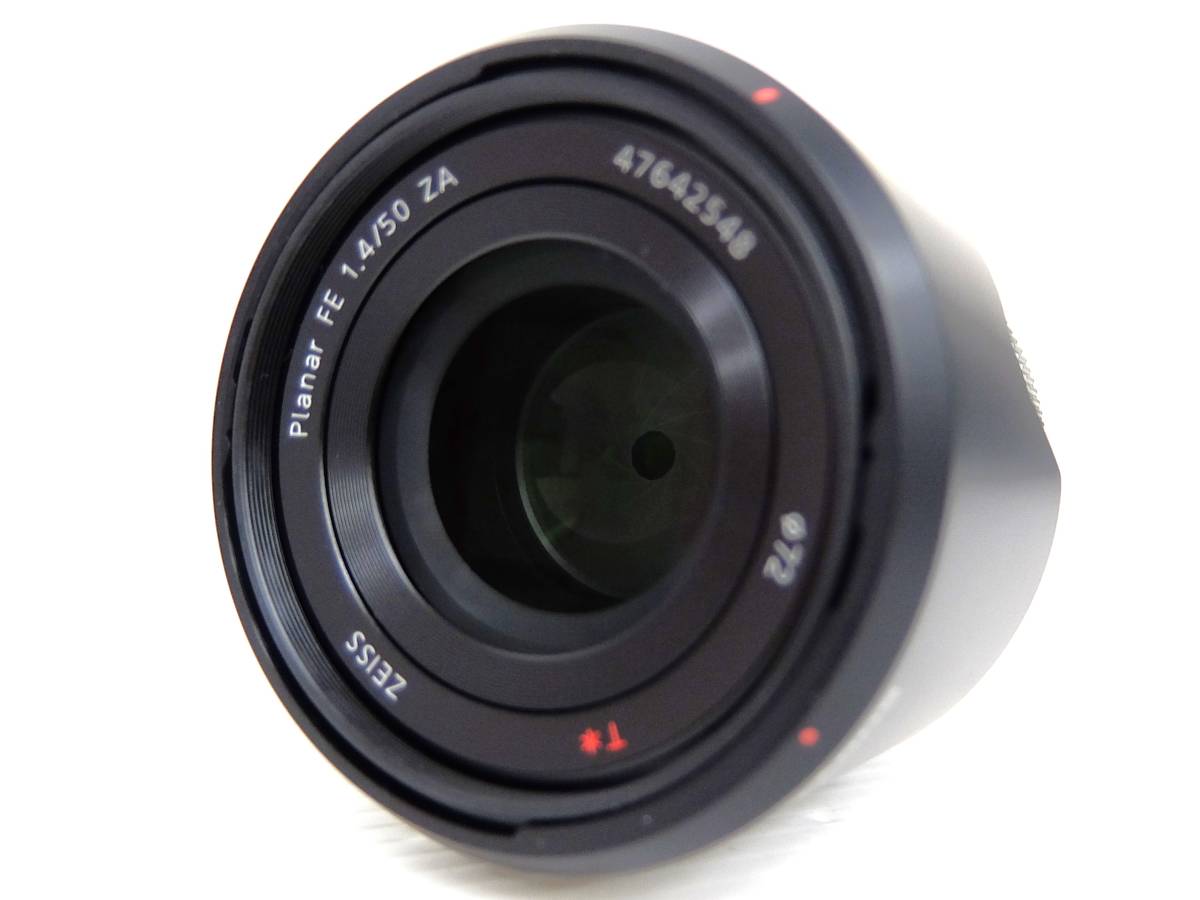箱付き 美品 SONY カメラ レンズ ZEISS Planar FE 50mm F1.4 SEL50F14Z C506 ツァイス ソニー プラナー_画像3