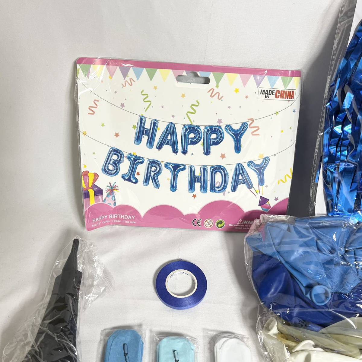  день рождения ba Rune комплект шампанское голубой день рождения украшение установка способ судно синий blue 