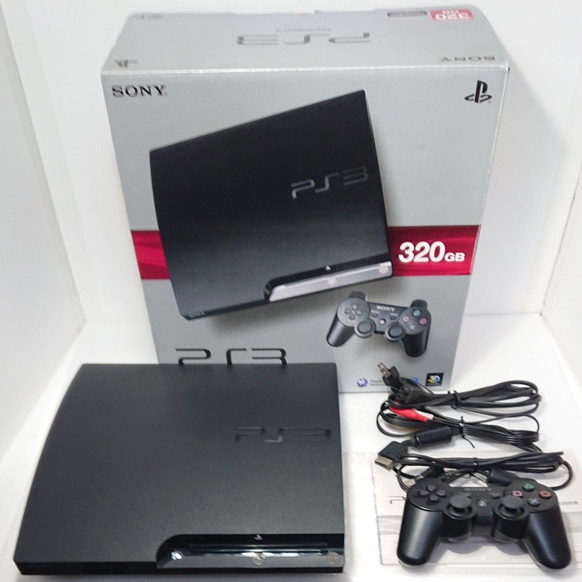 PS3 （320GB） CECH-2500B （チャコール・ブラック）元箱 付属品完備