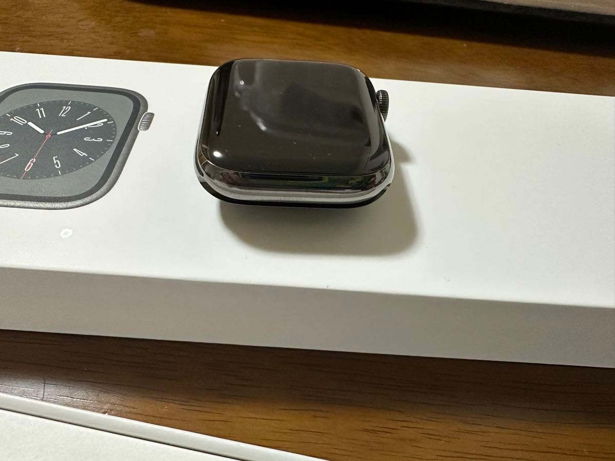 美品 Apple Watch Series8 45mm ステンレス　GPS+Cellularモデル　2024年1月に購入しました