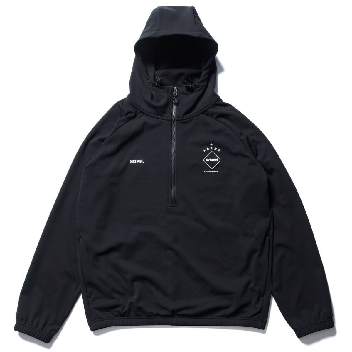 24SS新品M黒 F C Real BristolフーディPDK HALF ZIP HOODED TOP 24SS新品M黒 F C Real BristolフーディPDK HALF ZIP HOODED TOP