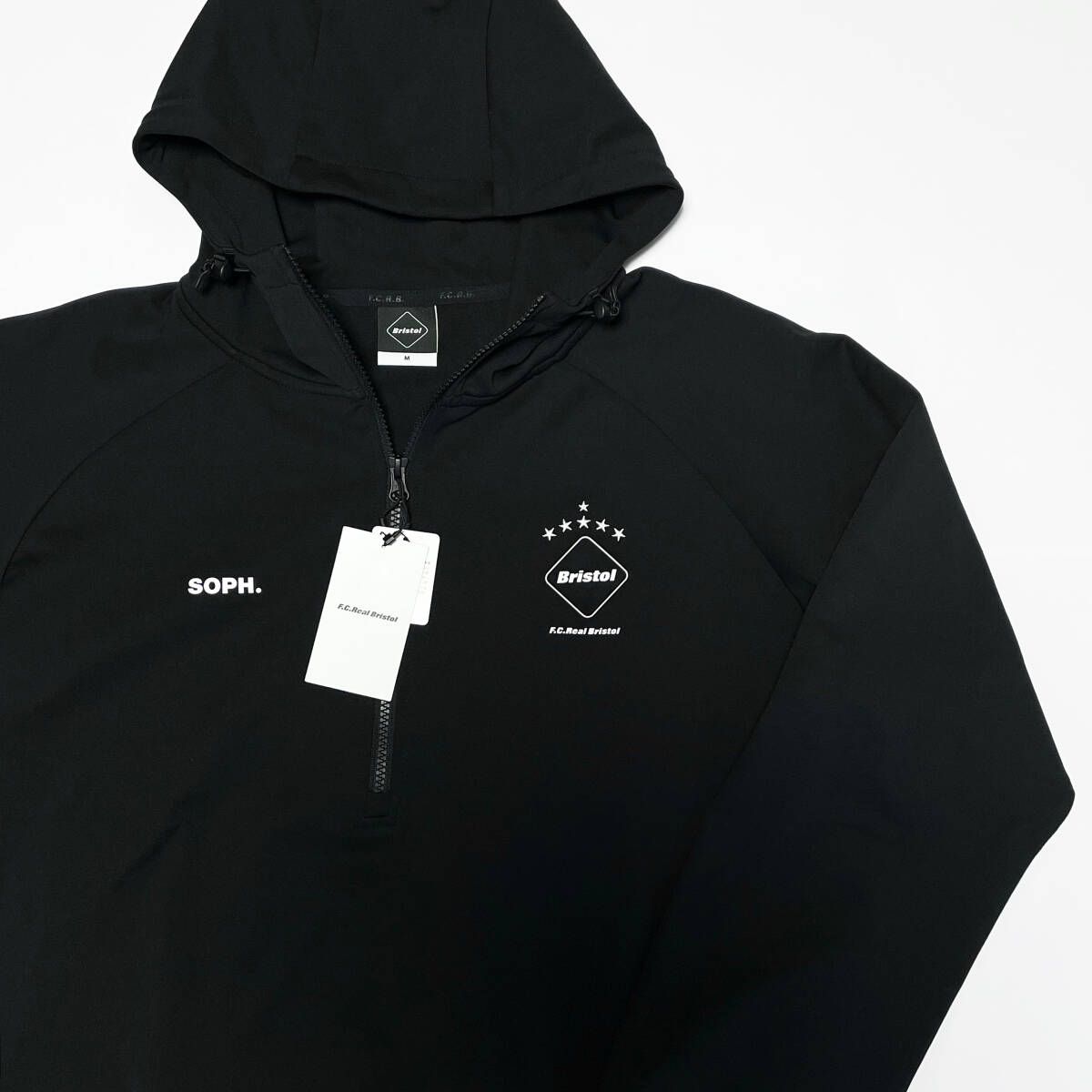 24SS新品M黒 F C Real BristolフーディPDK HALF ZIP HOODED TOP 24SS新品M黒 F C Real BristolフーディPDK HALF ZIP HOODED TOP