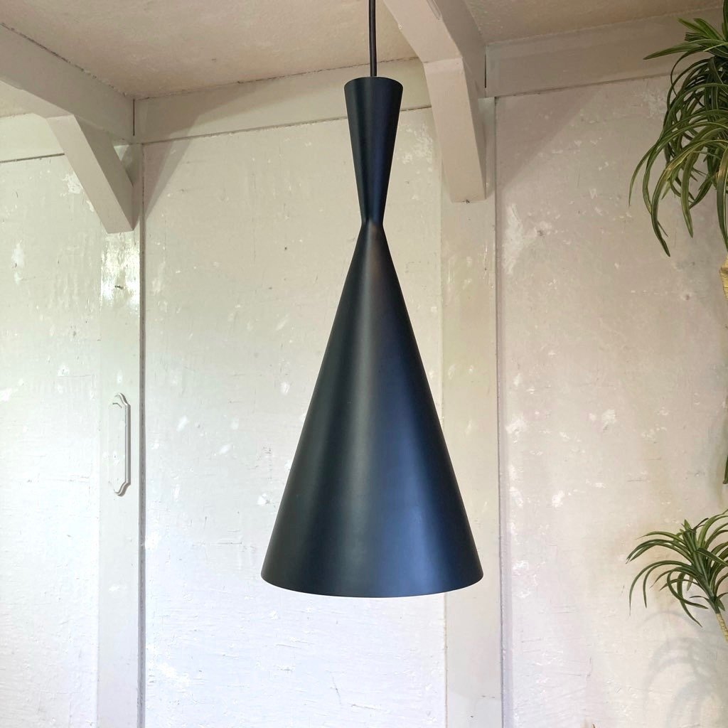 トム・ディクソン / Tom Dixon Beat Tall ペンダントライト 電球タイプ ブラック 展示品 イギリス モダン 定価9.7万 引取歓迎 313253