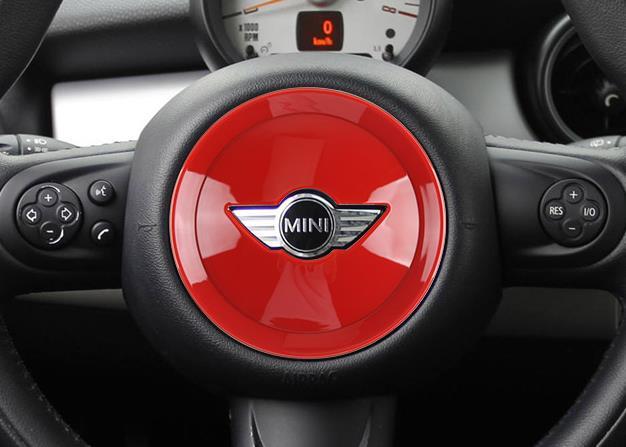 2007～2013年式 MINIミニ クーパー R系  ステアリングカバー 赤い 1個 送料無料の画像1