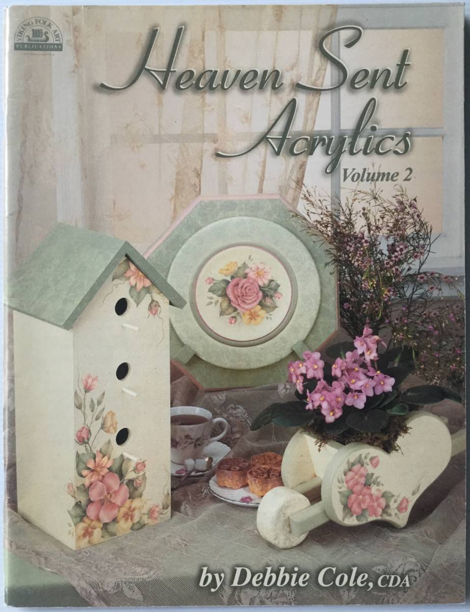  free shipping #ARTBOOK_OUTLET#72-124*te Be call heaven. ... acrylic fiber picture DEBBIE COLE Heaven Sent Acrylics bear flower fruits TOLE tall design 