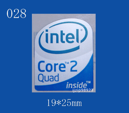  prompt decision 028[ Intel Core 2 Quad ] emblem seal addition including in a package shipping OK# conditions attaching free shipping unused 