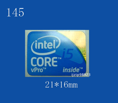 即決145【 intel Core vPro i5 】エンブレムシール追加同梱発送OK■ 条件付き送料無料 未使用_画像1