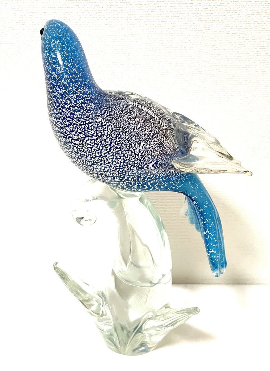 formia フォルミア ムラーノガラス 置物 イタリア製 インテリア オブジェ 鳥 バード_画像3