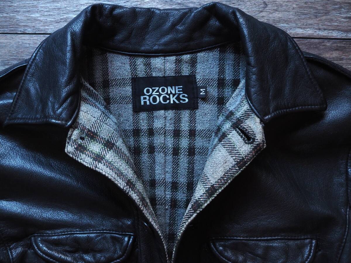 OZONE ROCKS THE LEATHER JACKET M 希少/ ヒステリックグラマー コサックジャケット_画像4