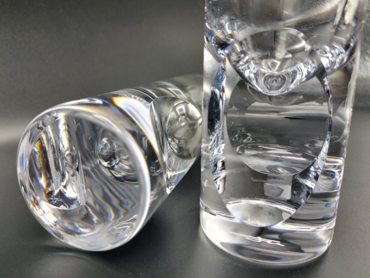 佐々文夫サイン有り☆超希少品☆HOYA ホヤクリスタル ペア 佐々文夫サイン有り☆超希少品☆HOYA ホヤクリスタル ペア