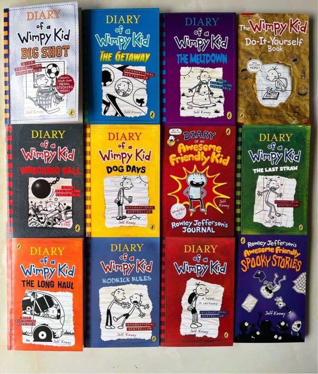 Diary of a Wimpy Kid Greg. dame diary 17 pcs. + extra chapter 4 pcs. English picture book comedy international shipping new goods foreign book many .