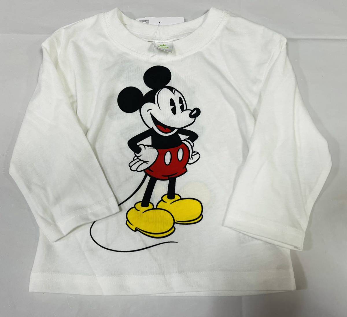 ★3343*激安sale!!新品 こども服 　長袖Tシャツsize80　1枚★ディズニー・ミッキーマウス_画像2