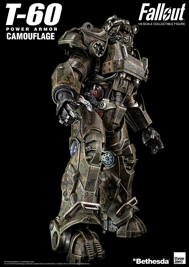 Fallout THREEZERO 1/6 T‐60 Camouflage Power Armor（1/6 T-60 迷彩・パワーアーマー）の画像1