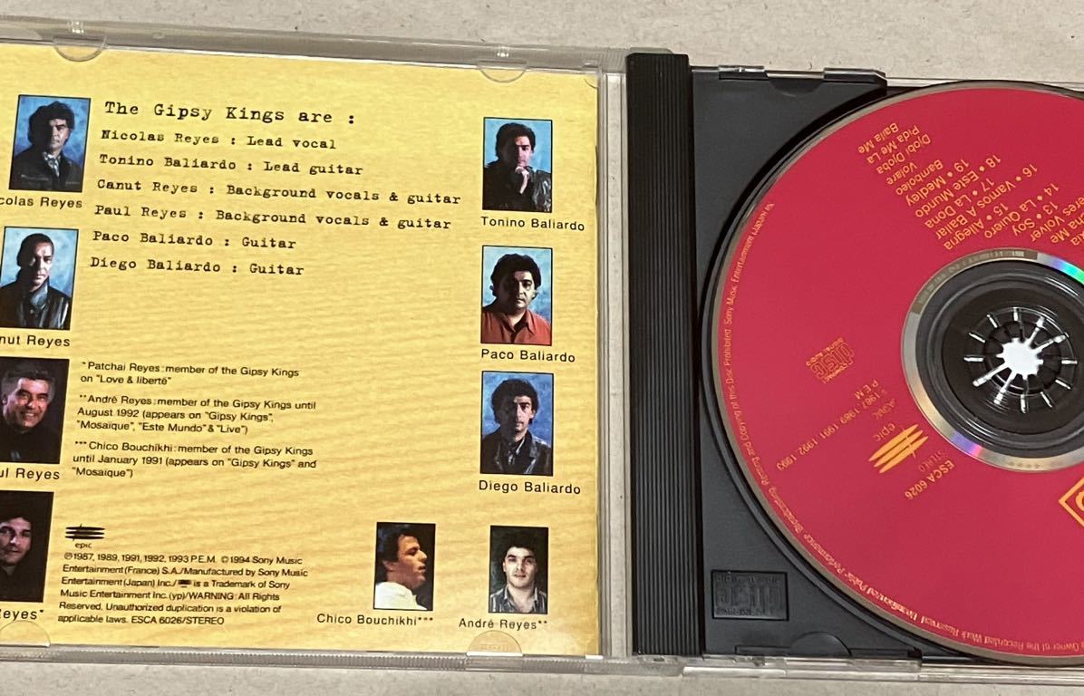 ジプシー・キングス GIPSY KINGS◆グレイテスト・ヒッツ Greatest Hits ジョビ・ジョバ　他　日本盤　値下げ_画像4