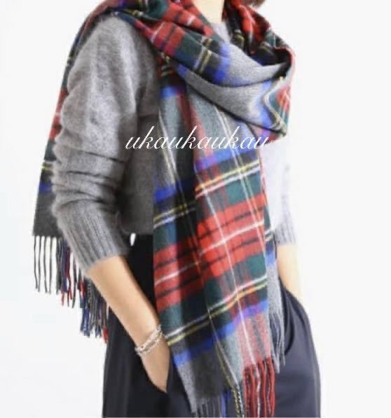 日本別注】美品 ジョンストンズ カシミア ストール マフラー 日本別注】美品 ジョンストンズ カシミア ストール マフラー