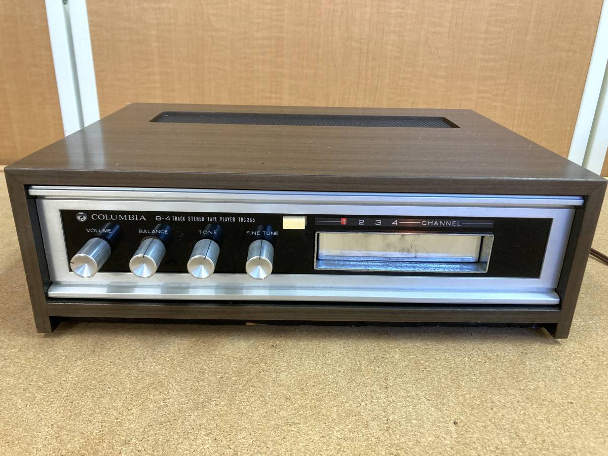 【ジャンク】 1円スタート 8トラック 4トラック COLUMBIA 8-4 TRACK STEREO TAPE PLAYER TRC-365 ビンテージデッキ●「管理No.F9798」の画像1