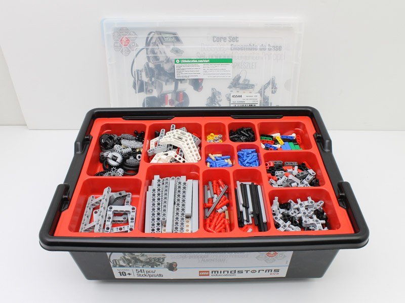 送料無料♪教育版 LEGO レゴ Education MindStorm EV3 基本セット マインドストーム 45544 ACアダプター付属 N62N 中古_画像3