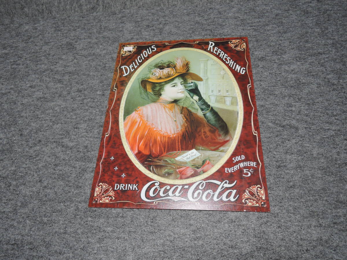 USED雑貨品:COCA-COLA 看板 ブリキ サイン コカ・コーラ アルミ/スチール製 2点 _画像5