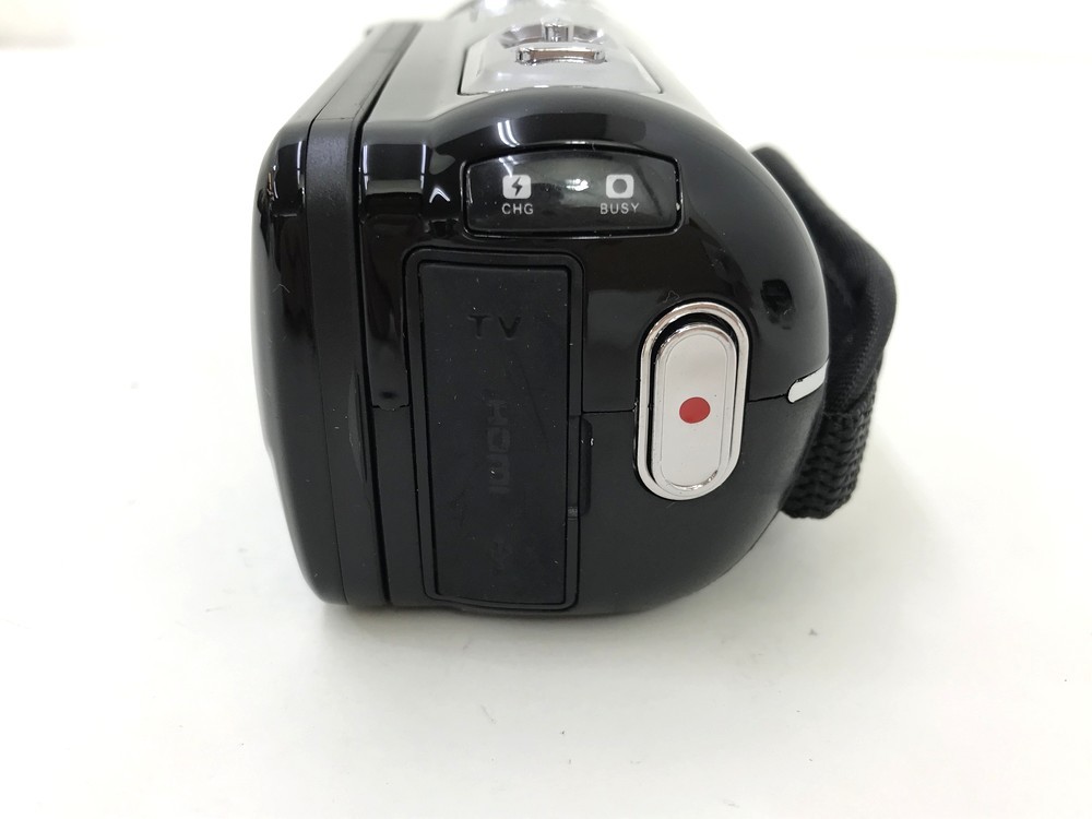 ●【同梱可】【60】ジャンク品 ジョワイユ JOY-F9TC BK ビデオカメラ 長期保管未使用 充電池なし 動作未確認_画像5