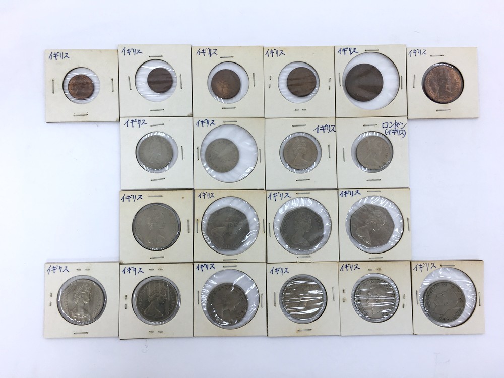 【同梱可】【ネコポス発送】中古品 イギリス コイン 20枚まとめて 硬貨 コレクション_画像1