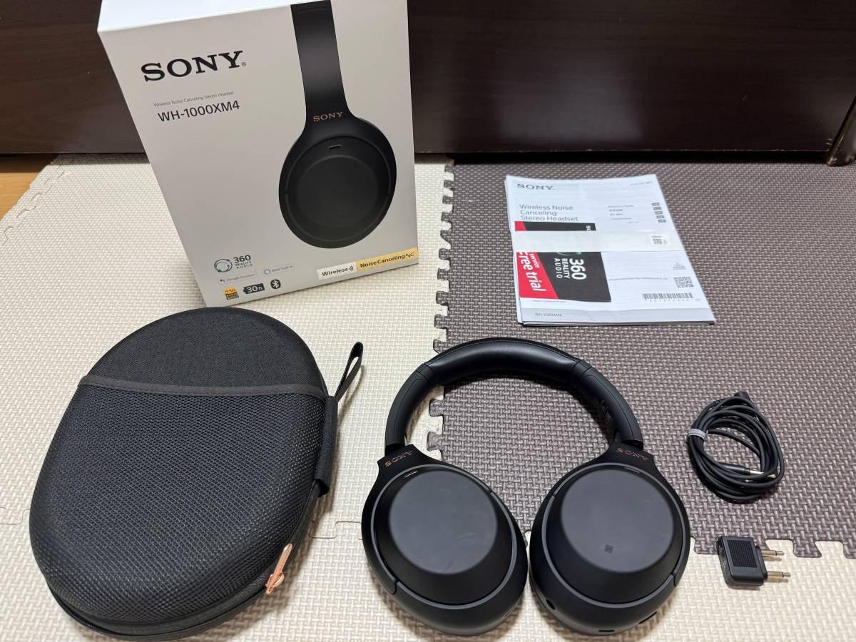 美品SONY WH-1000XM4 ブラックソニーノイズキャンセリング｜代購幫