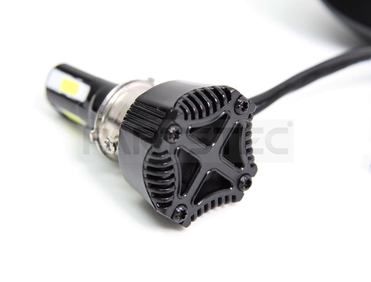 バイク用 ファン付 LED バルブ 4600lm 4面発光 ヘッドライト H4/PH8/PH7 直流/交流 ホワイト スーパーカブ50 ジャイロキャノピー/134-96(B)_画像3