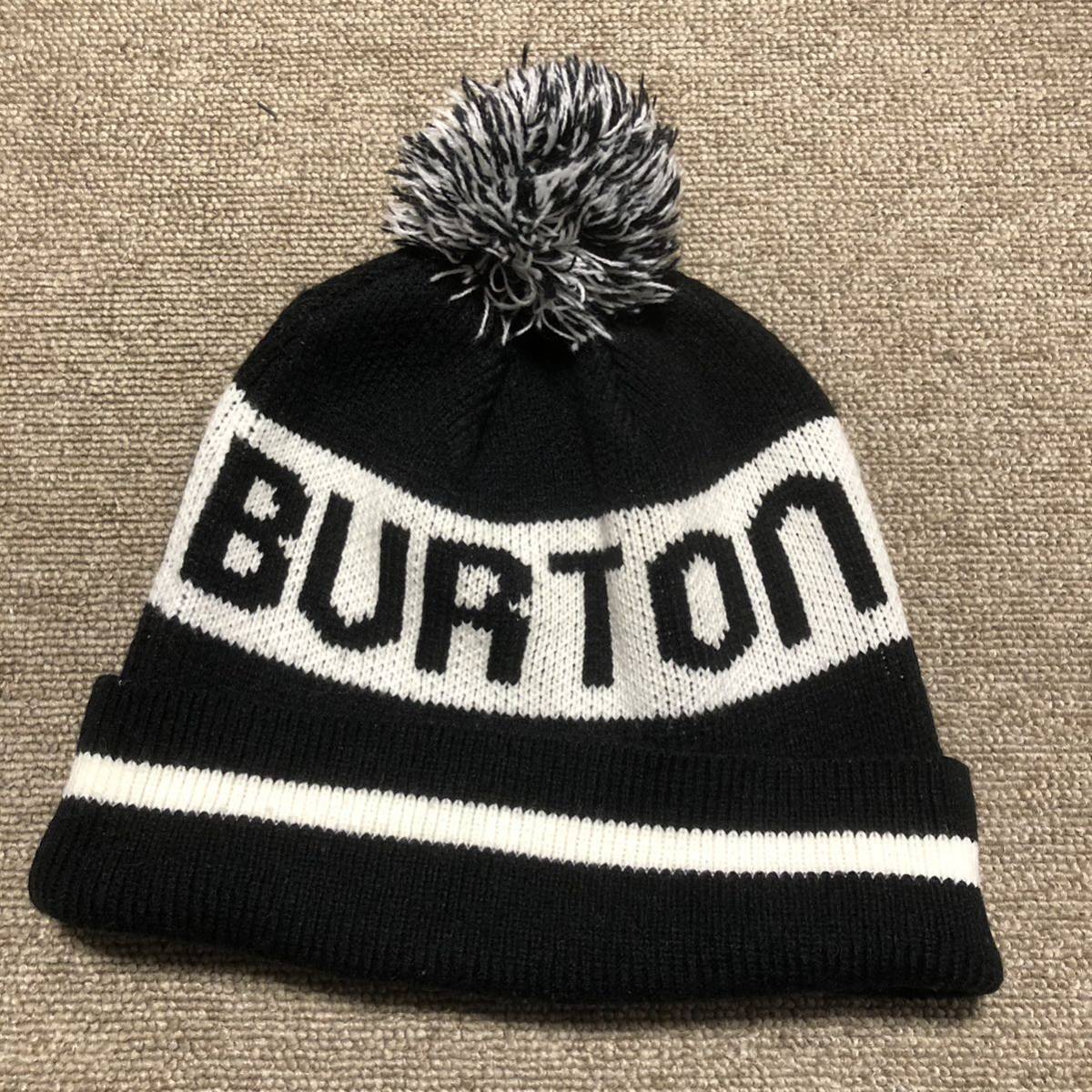 BURTON バートン ニットキャップ ニット帽 ワッチキャップ ビーニー 帽子 ボンボン スノーボード ウェア _画像1