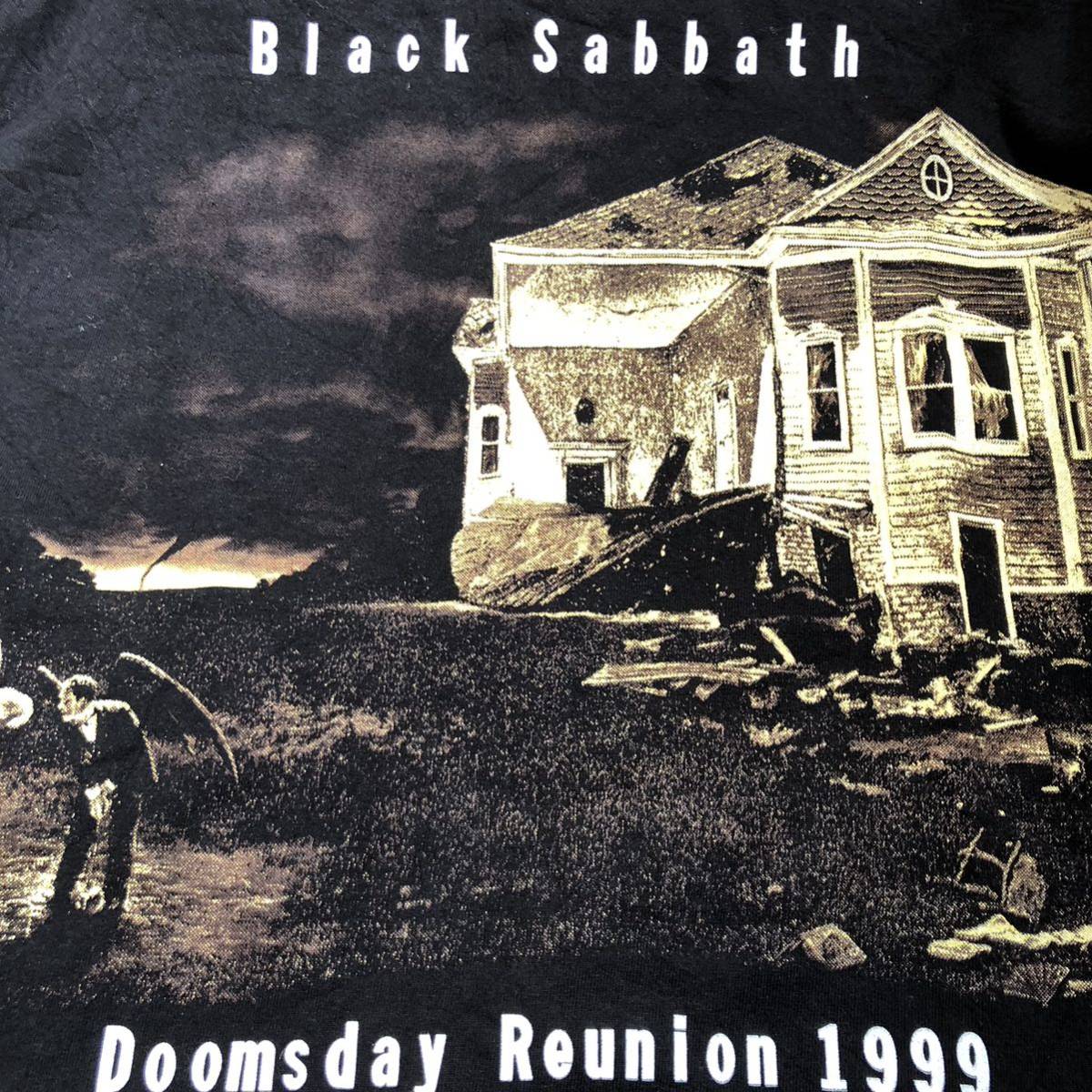 B314 BLACK SABBATH ブラックサバス Tシャツ ブラック バンド 90s ヴィンテージ 古着 半袖 バンドTシャツ ロック 1999 プリント vintage _画像3