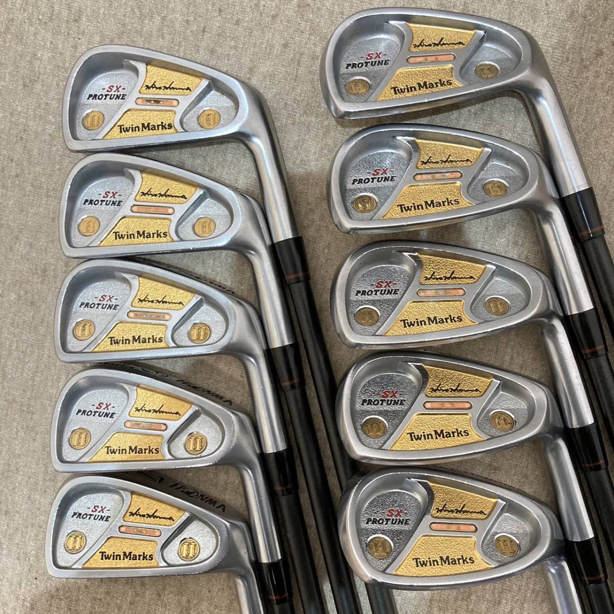 ホンマ　本間　HONMA　ヒロホンマ　hirohonma アイアンセット　TwinMarks　ツインマークス　2星　-SX- PROTUNE　Flex-R　カーボンシャフト_画像2