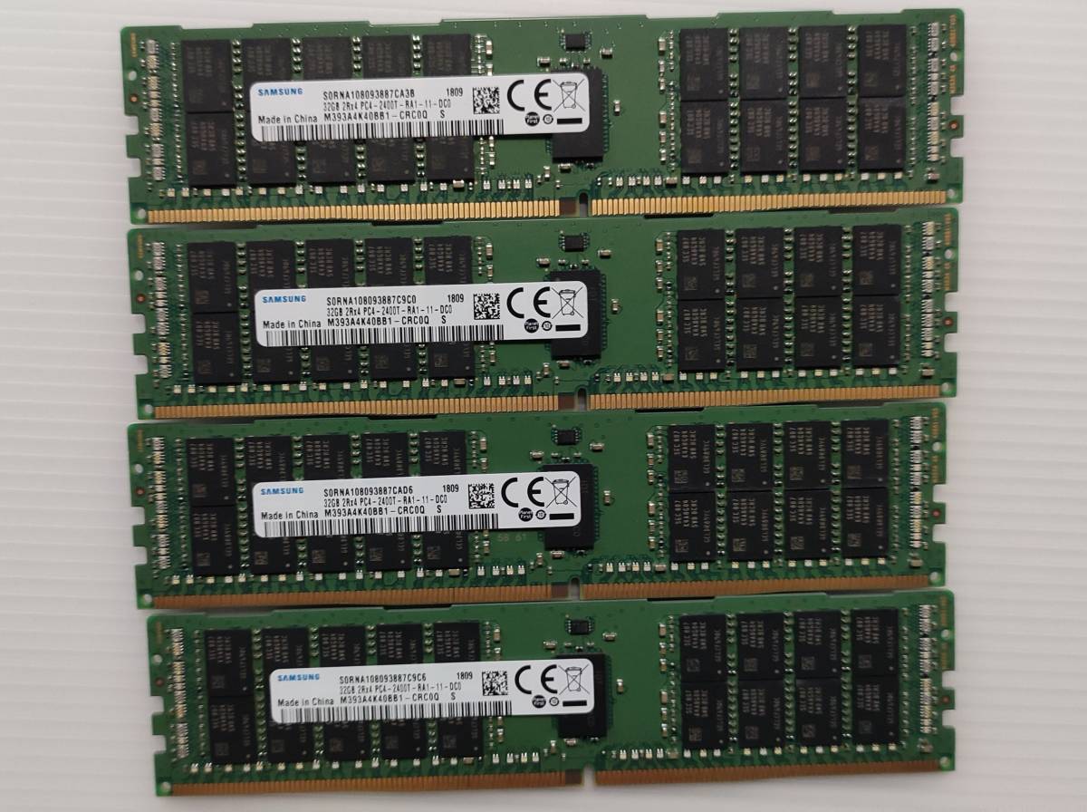 [中古] SAMSUNG PC4-2400T-RA1-11 32GB 4枚セット 合計128GB サーバー用_画像1