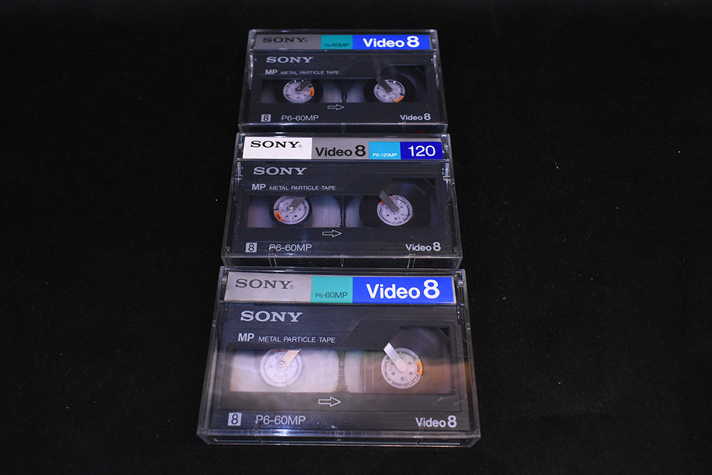 SONY/8mm/ videotape /video8/METAL PARTICLE TAPE/MP/P6-60MP/3 pcs set / made in Japan /UOK2506