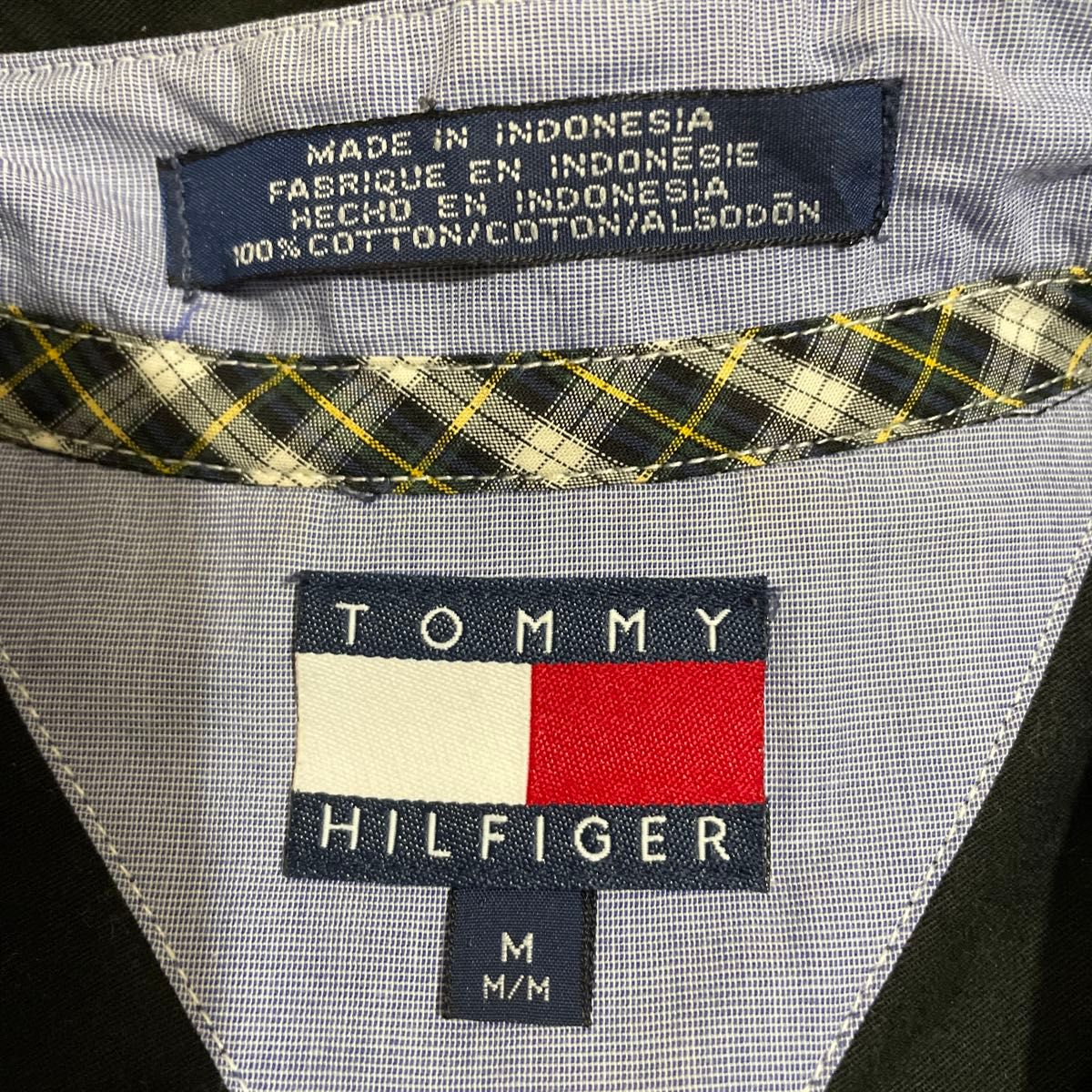 Tommy Hilfger トミーヒルフィガー シャツ ブラック M