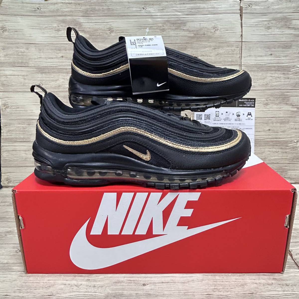 1円〜 新品未使用 NIKE AIR MAX 97 METALLIC GOLD ナイキ エアマックス 97 メタリックゴールド 29cm 国内正規品 DC2190-001 希少 絶版 レア_画像6