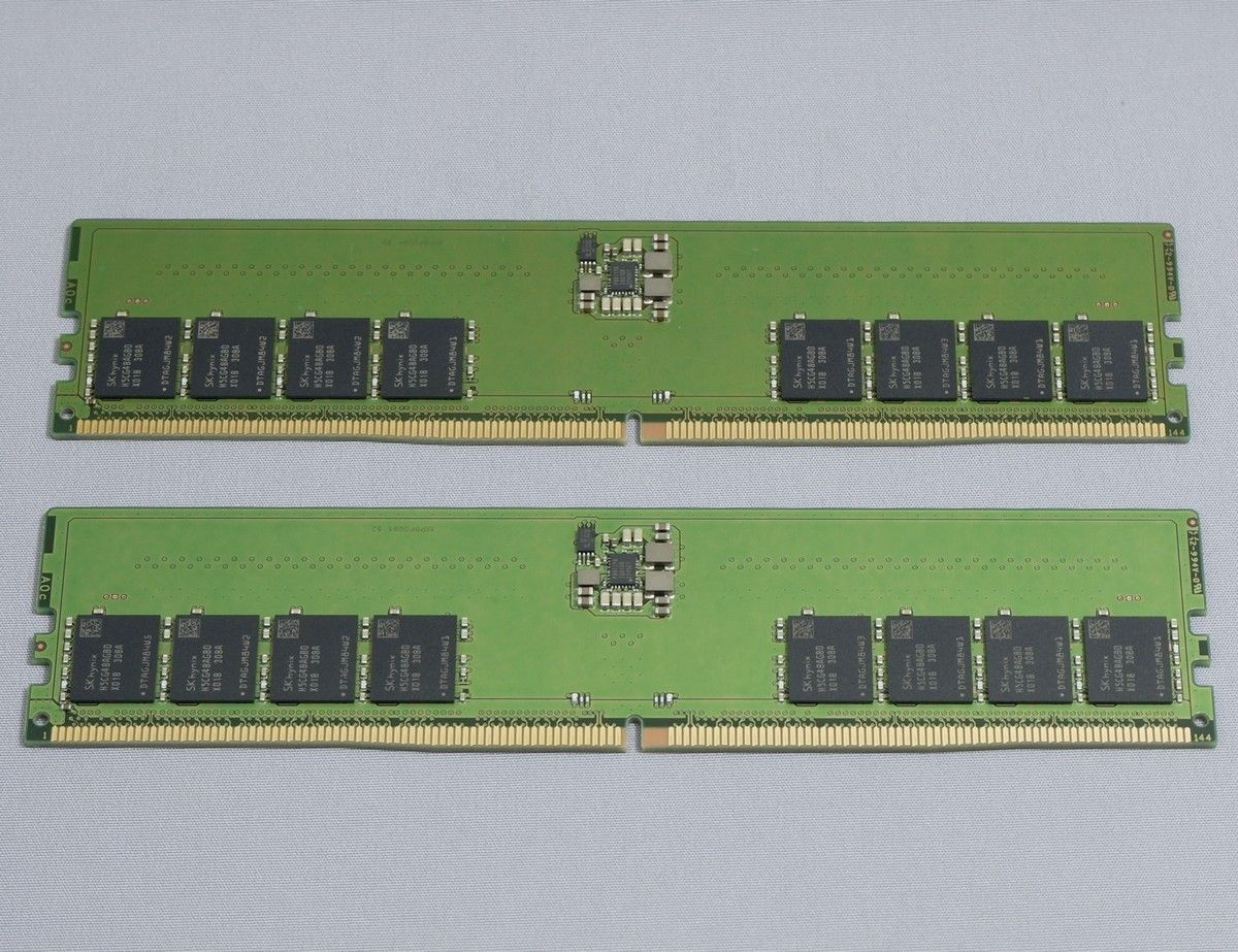 SKHynix DDR5-5600 CL46 JEDEC　16GB×2枚 計32GB