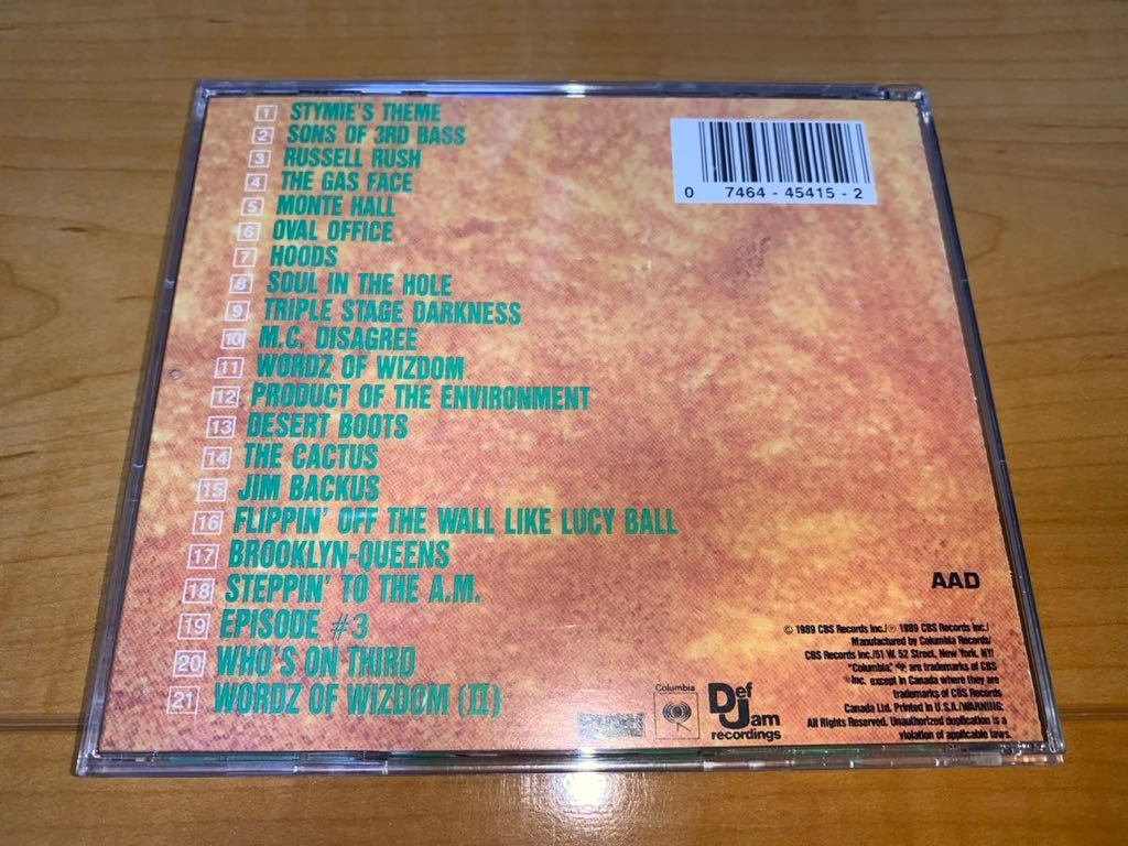 【輸入盤CD】3rd Bass / サード・ベース / The Cactus Album / カクタス・アルバムの画像2