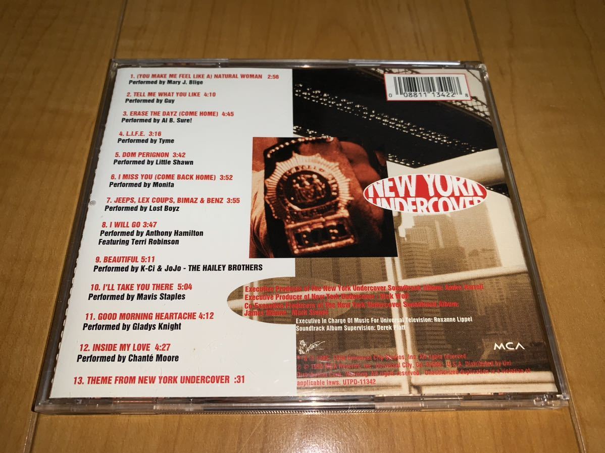 【即決送料込み】V.A. / New York Undercover: Soundtrack / ニューヨーク・アンダーカバー 輸入盤CD / Mary J. Blige / Guy / Lost Boyzの画像2