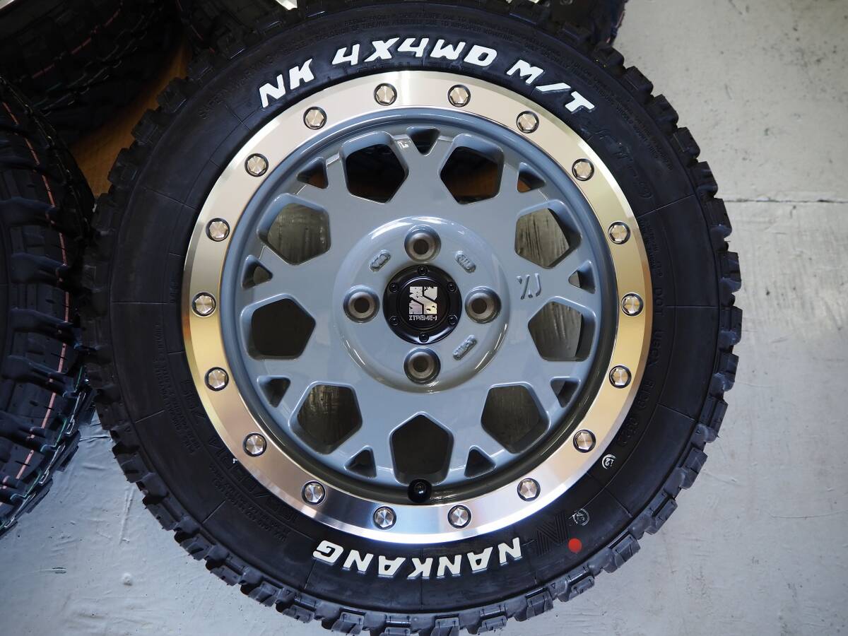 ゴツゴツ系 アゲ系 MLJ XTREME-J XJ04 14inch 4.5J 4H100 +43 GR ナンカン FT-9 165/65R14 軽トラ 軽バン ハスラー_画像3