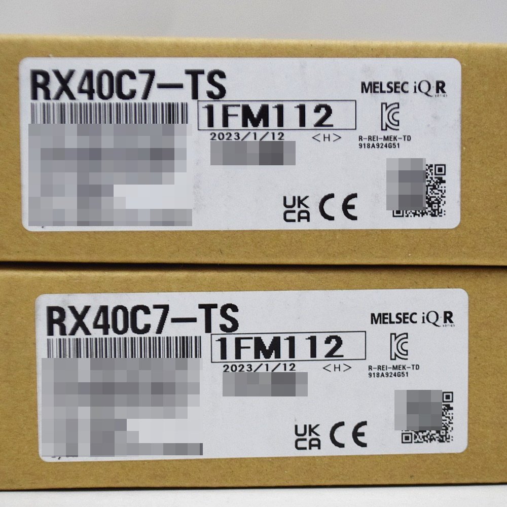 2点セット 新品 三菱電機 DC入力ユニット RX40C7-TS MELSEC iQ-Rシリーズ プラスコモン/マイナスコモン共用タイプ MITSUBISHI ELECTRIC_画像2