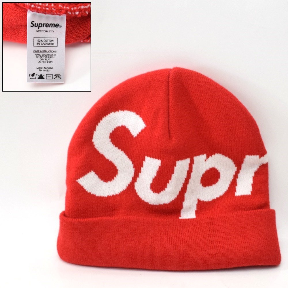 10点セット 良品 Supreme ニット帽 キャップ 迷彩 レッド ブラック ホワイト 帽子 シュプリーム_画像2