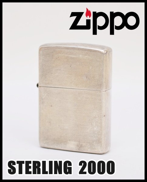 ZIPPO STRLING 刻印 スターリングシルバー 2000年製 火花のみ確認済 シルバー ジッポ ライター U.S.A.製_画像1