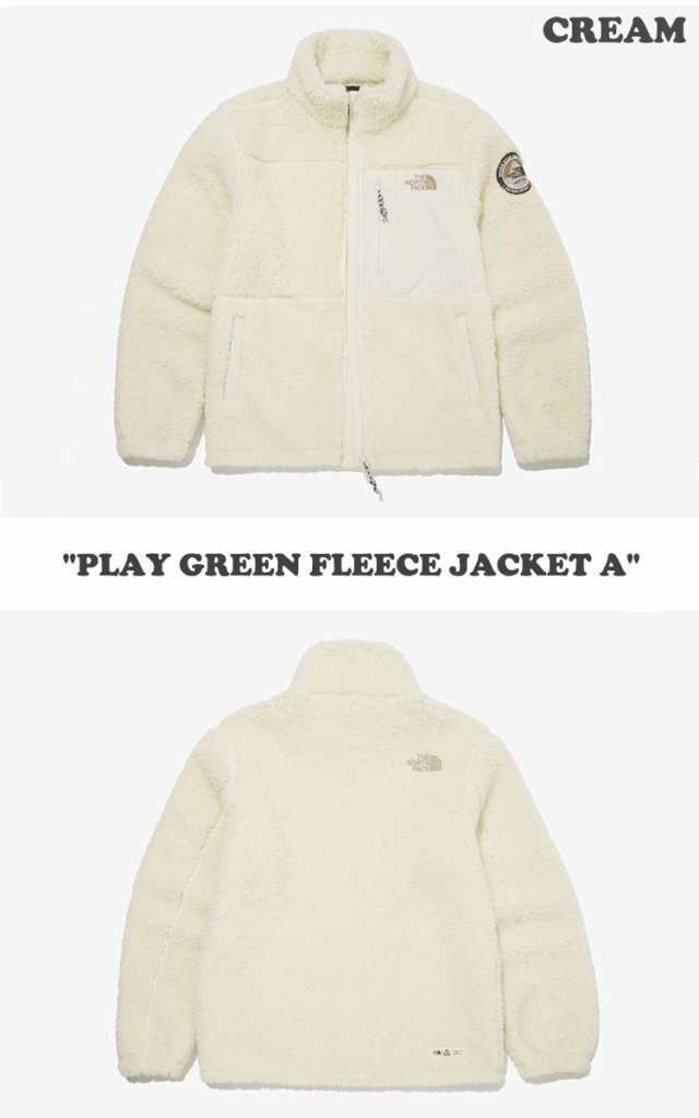 ザ ノースフェイス フリース 2XL クリーム THE NORTHFACE PLAY GREEN FLEECE JACKET NJ4FN63A