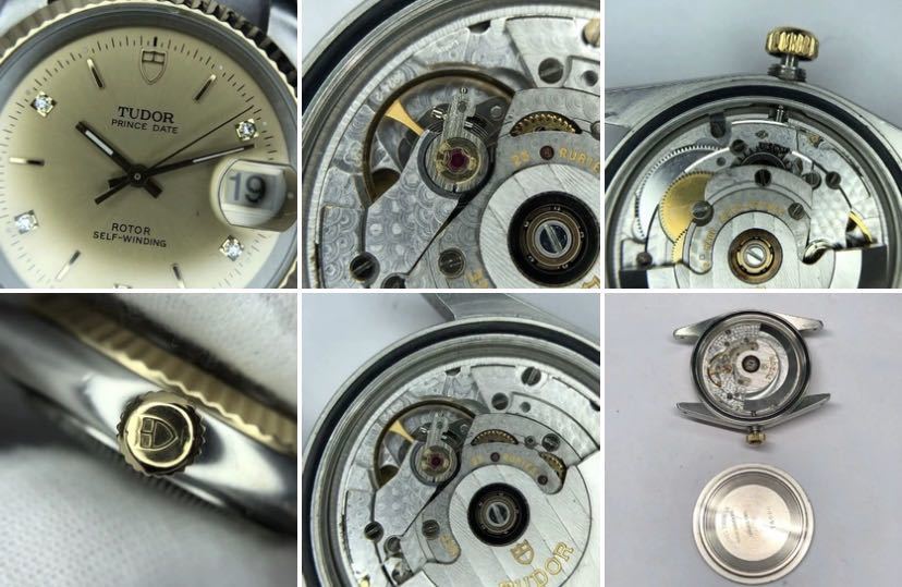 TUDOR チュードル チューダー Prince Date プリンスデイト 74033 Men’s メンズ 34mm watch 腕時計 AUTO 自動巻 YG SS 金 ダイヤ 稼働中の画像10